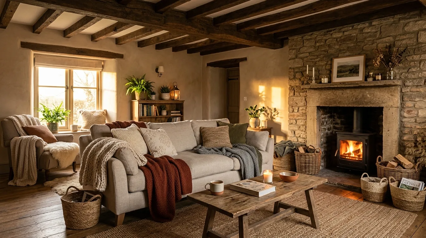 Use dining and kitchen spaces to continue the same warmth inspiration for a hygge home interior.